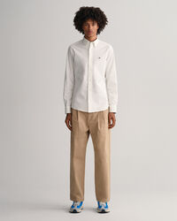 Pantaloni chino con pinces relaxed fit