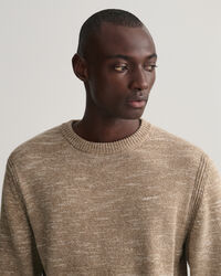 Maglia girocollo con filato ritorto