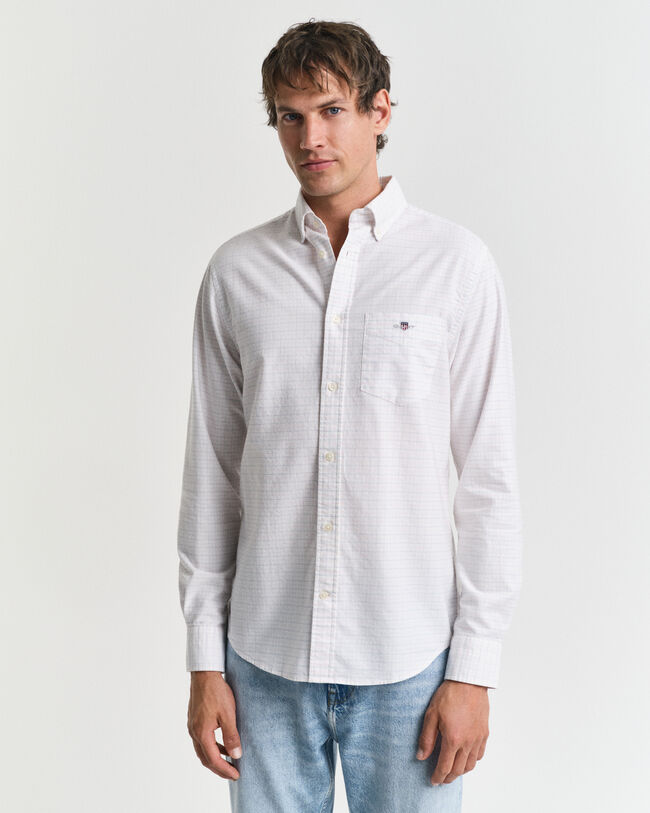 Camicia Oxford tattersall classica regular fit