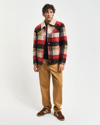 Pantaloni chino in cotone pettinato regular fit