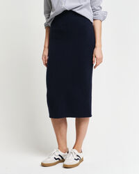 Gonna a maglia in lana