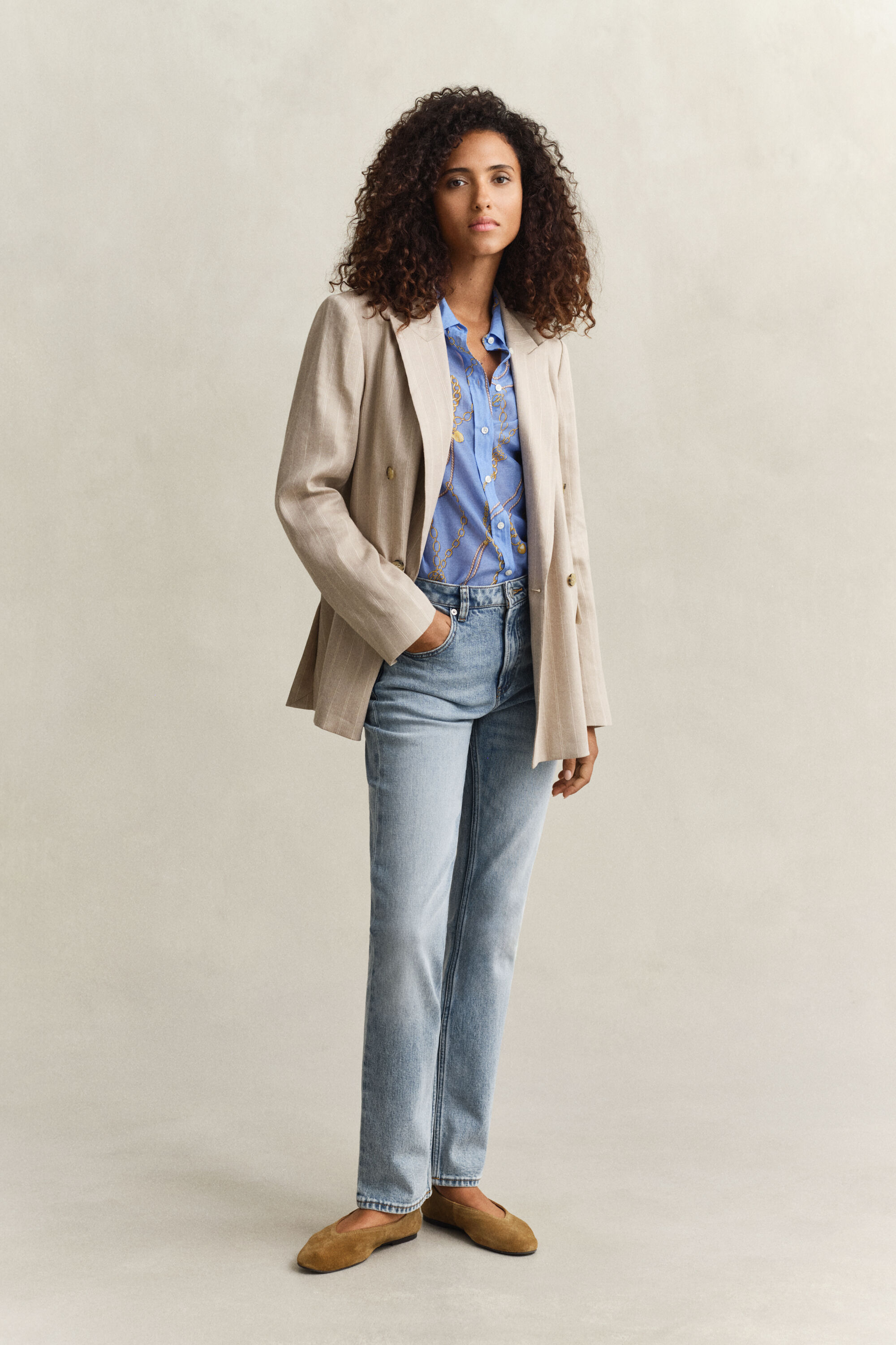 Camicia in cotone e seta