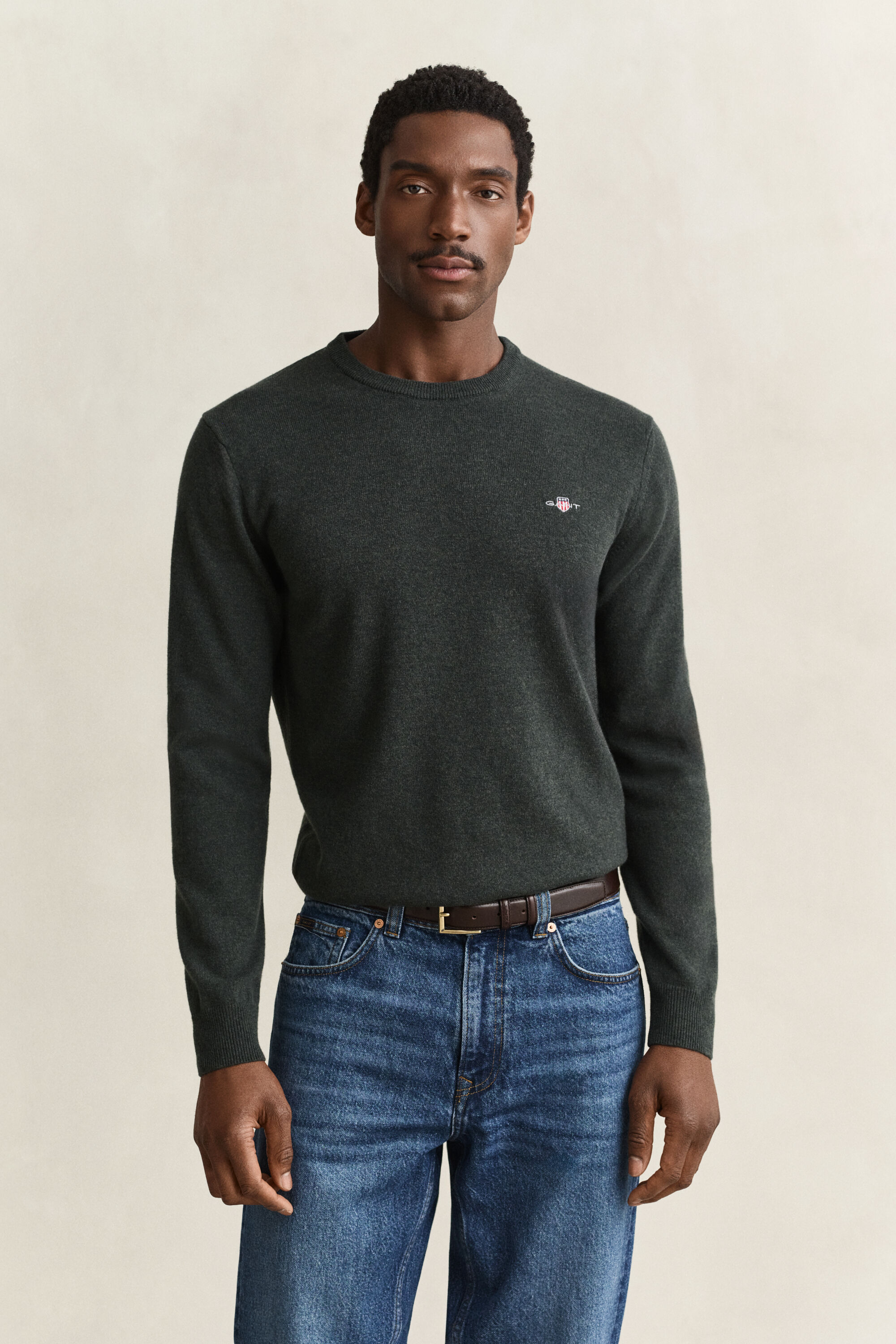 Maglia girocollo in lana d’agnello