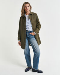 Camicia di lino a righe regular fit