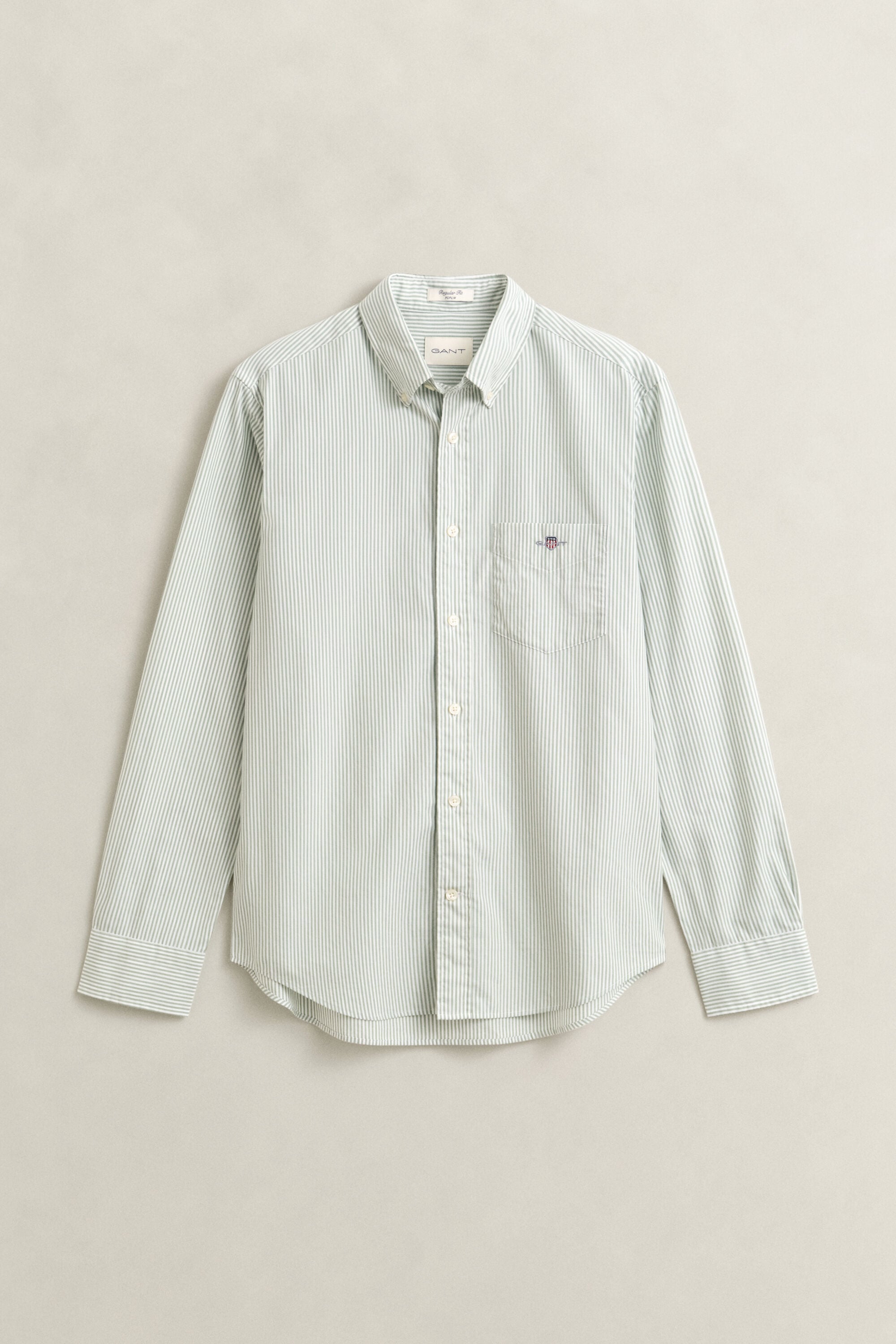 Camicia classica in popeline a righe Banker