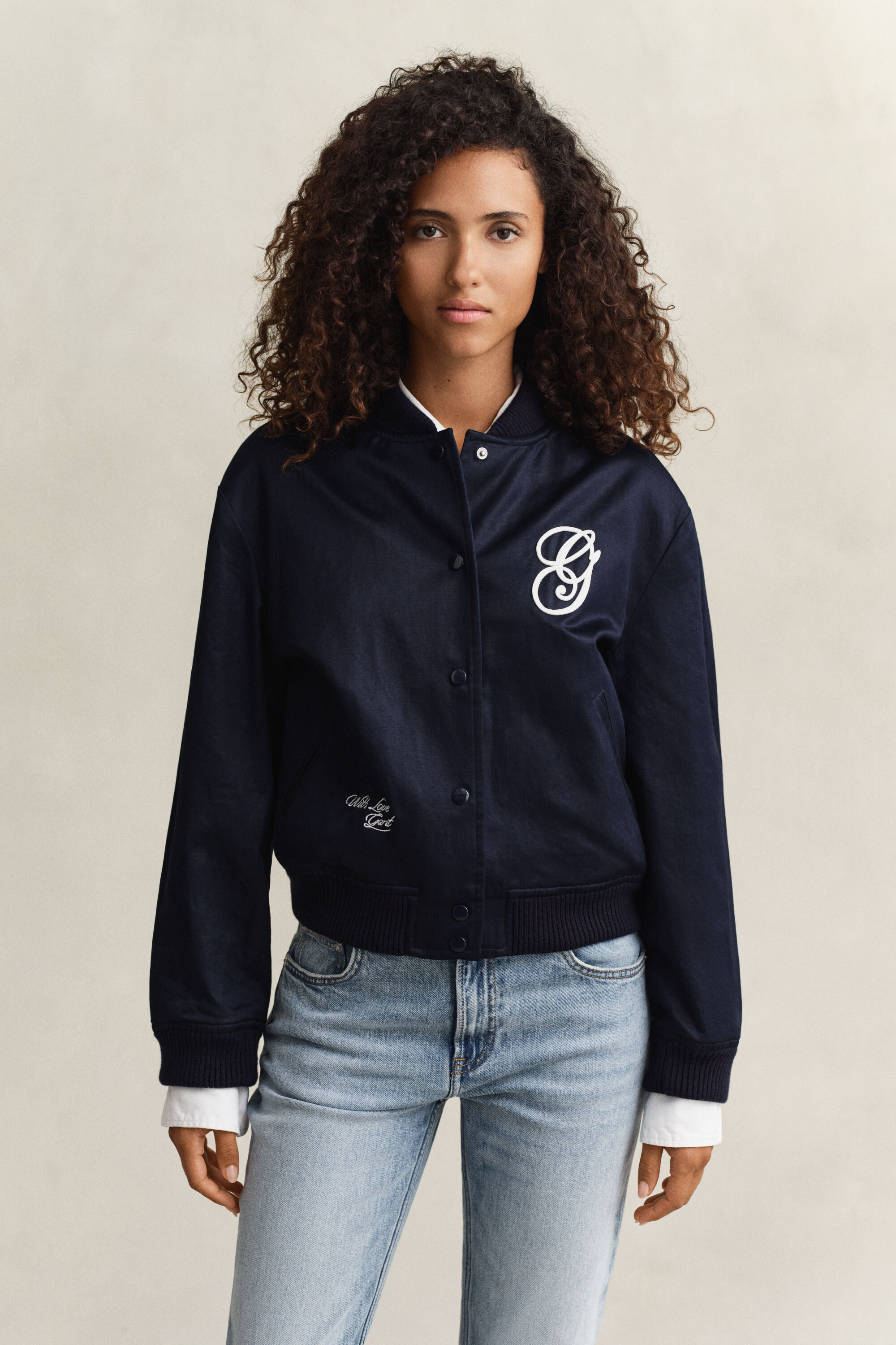 Gant Varsity Jacket in raso