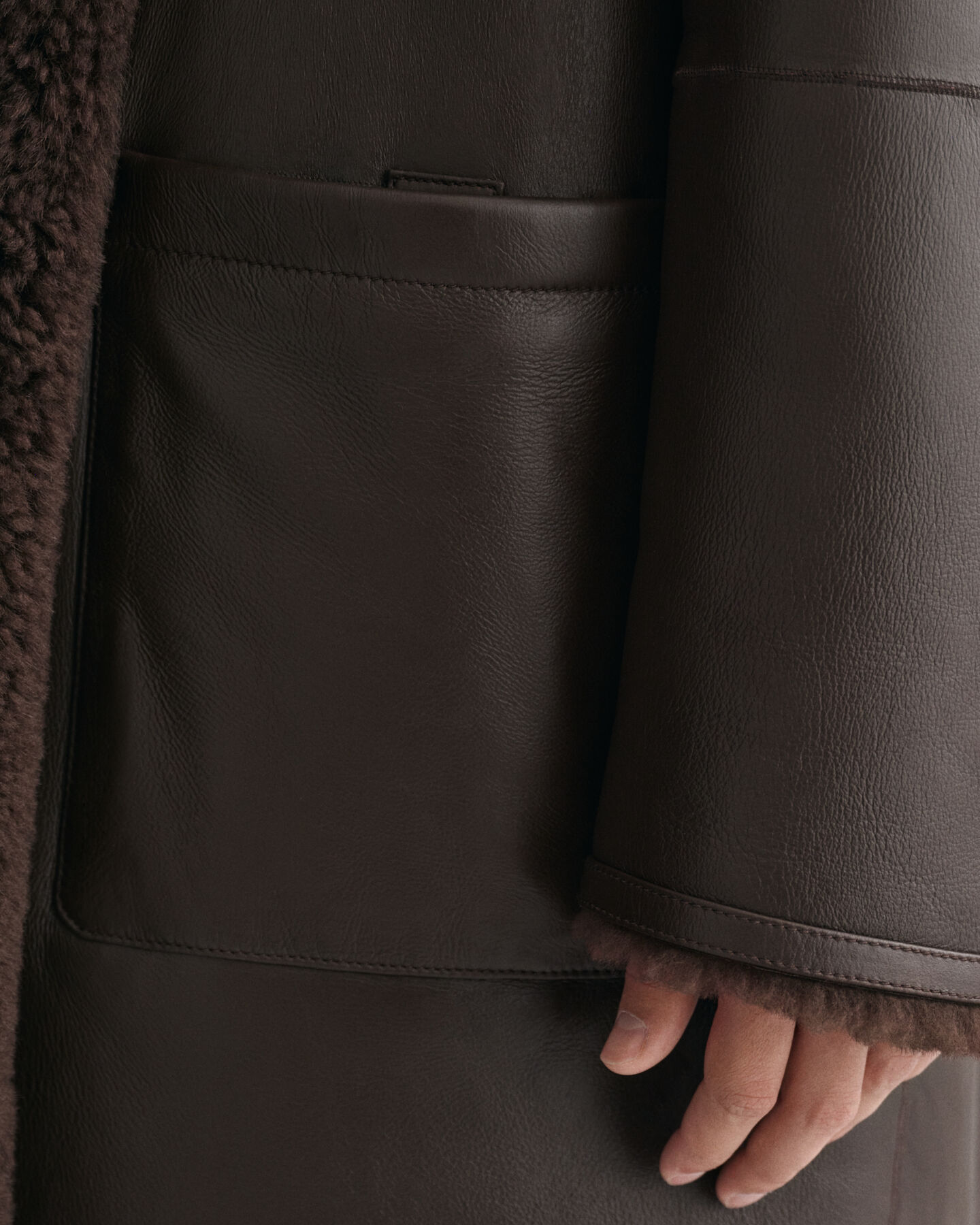 Cappotto in shearling