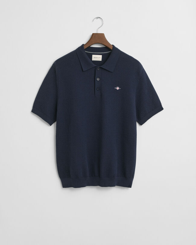 Polo in cotone Textured