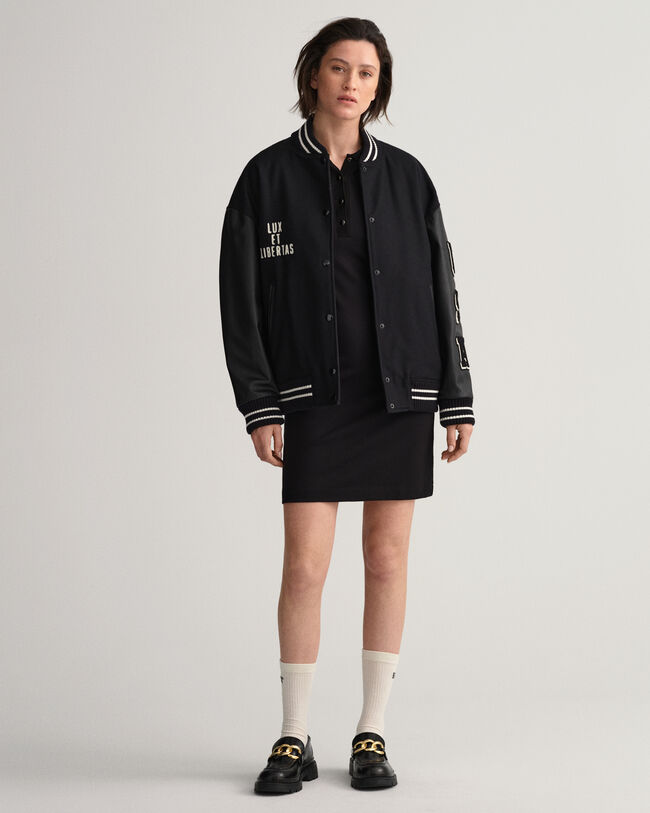 Abito polo in jersey