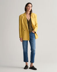 Cardigan con motivo a spina di pesce e scollo a V