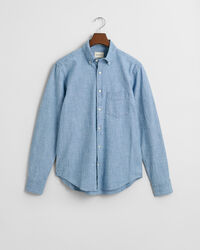 Camicia indaco in chambray regular fit