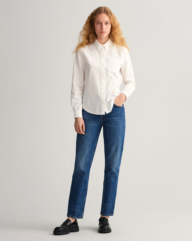 Camicia Oxford tinta in capo regular fit