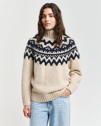 Maglia a collo alto Fair Isle