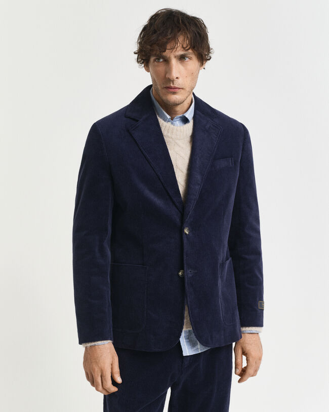 Blazer in velluto a coste regular fit
