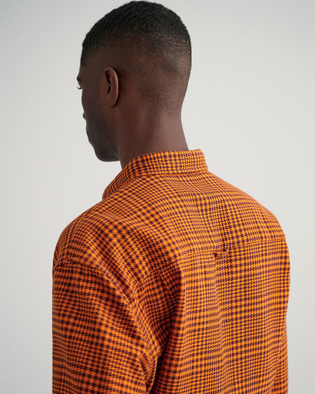 Camicia in cotone pied-de-poule oversize