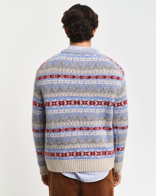 Maglia girocollo Fair Isle