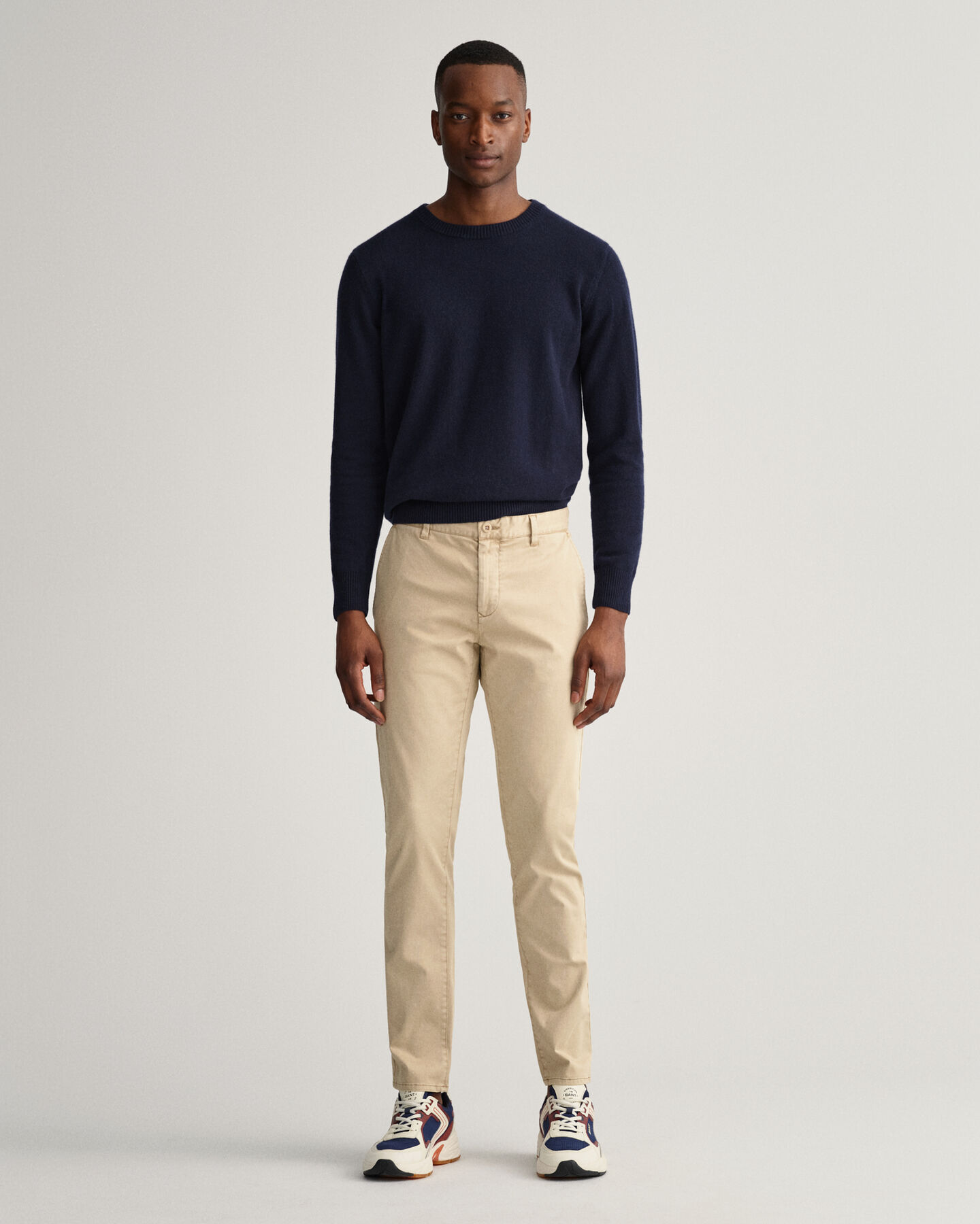 Pantaloni chino Molsey pettinati extra slim fit