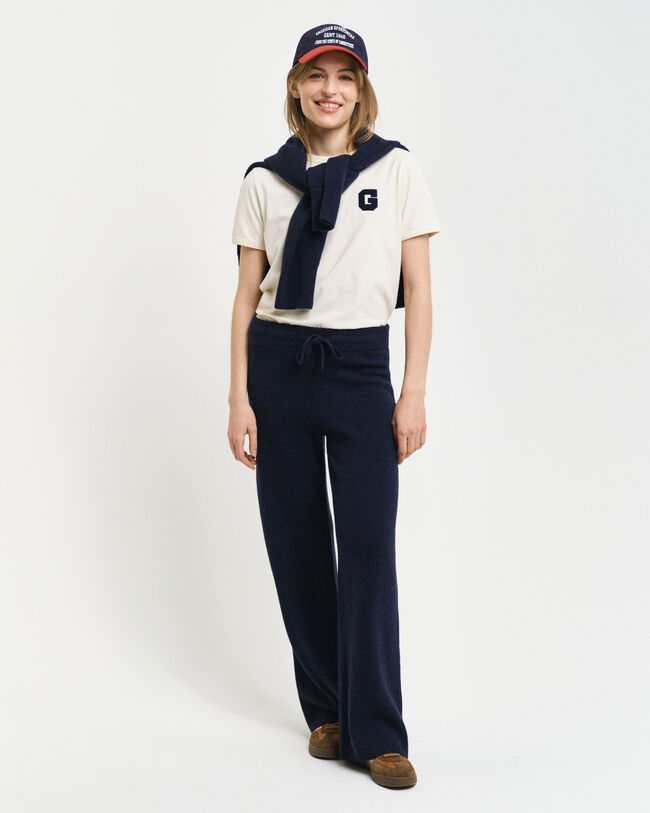 Pantaloni in maglia di lana