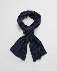 Sciarpa gessata in finissima lana merino