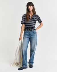 Polo Shield in piqué a righe