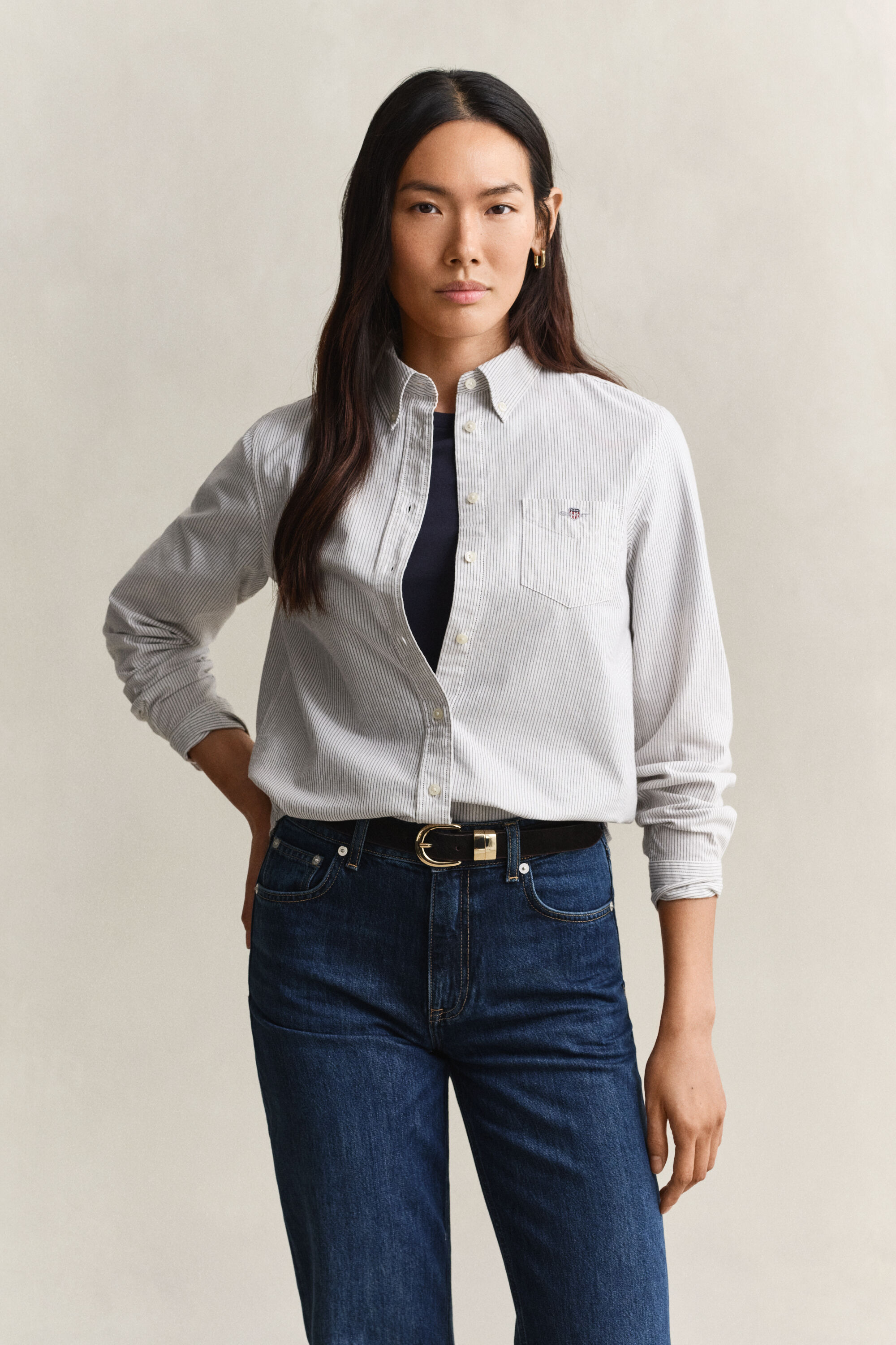 Camicia Oxford classica a righe