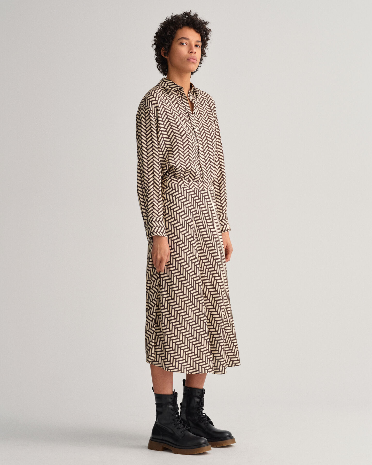 Camicia Geometric relaxed fit