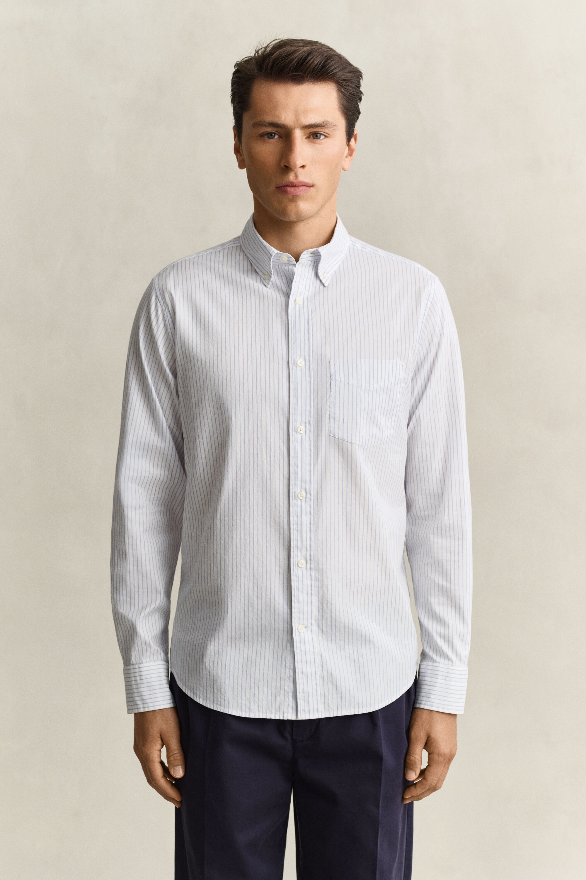 Camicia Oxford a righe Gant x Yale