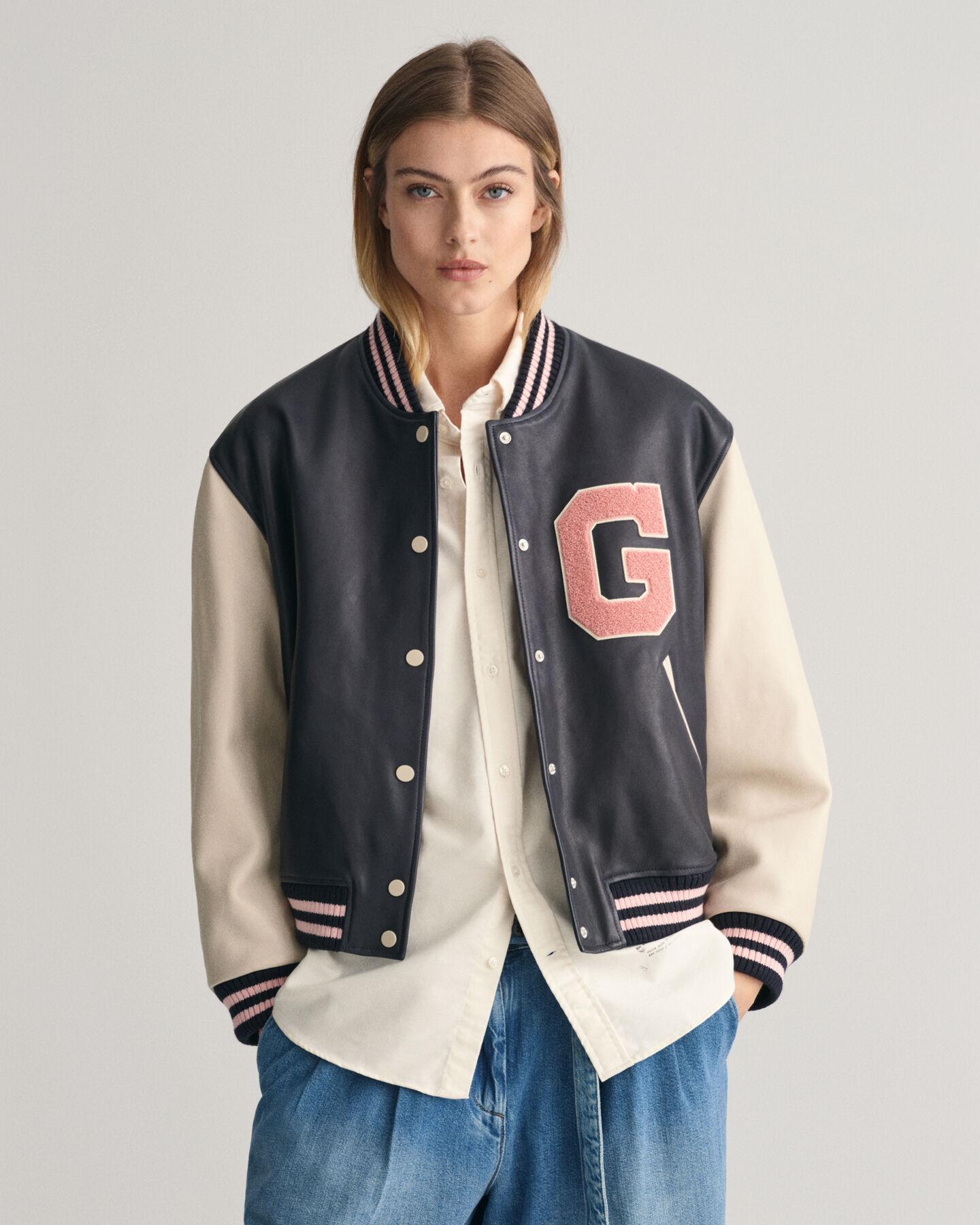 GANT Varsity Jacket in pelle