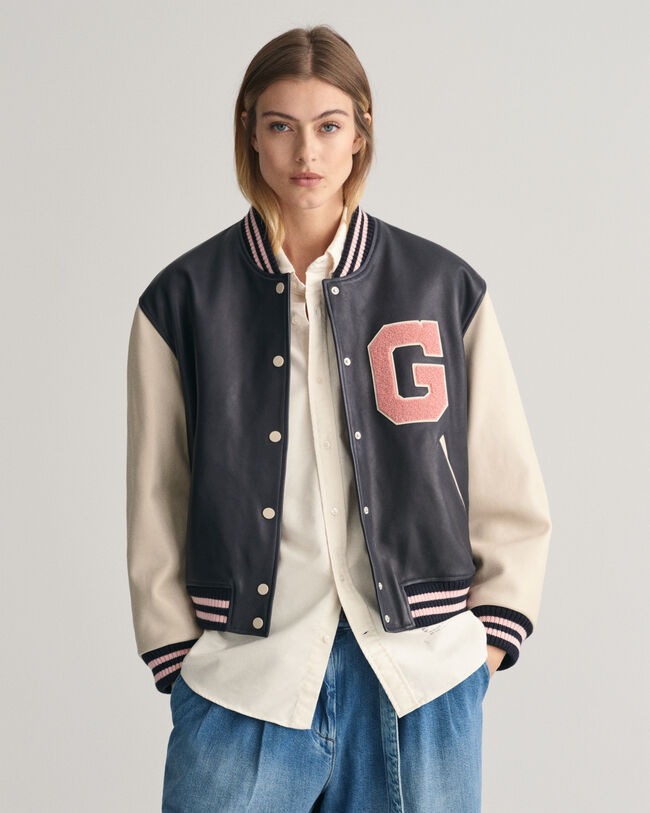 GANT Varsity Jacket in pelle