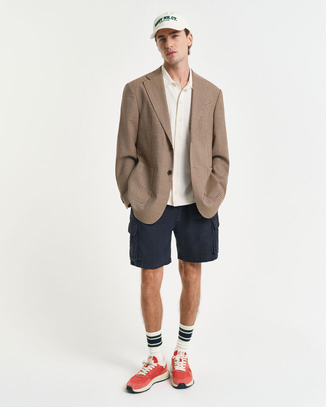 Camicia testurizzata a maniche corte