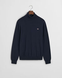 Maglia a collo alto in lana e cotone