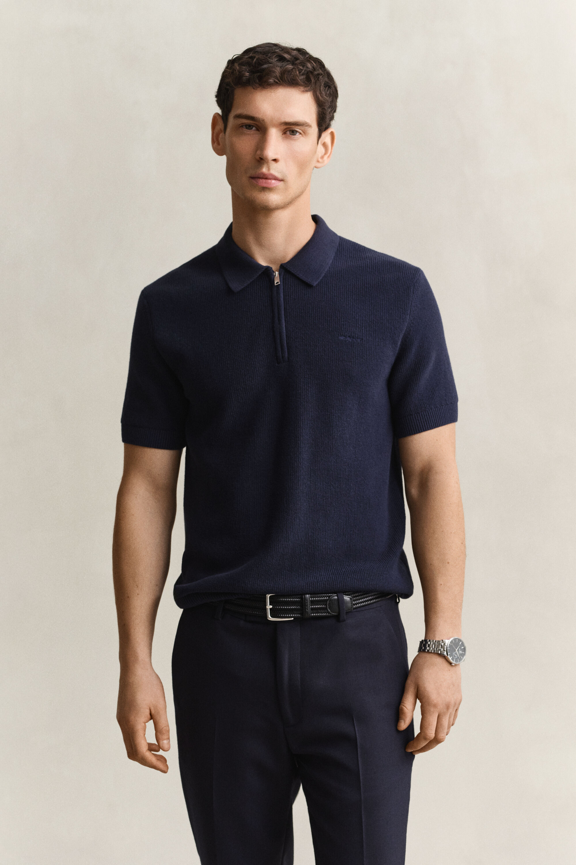 Polo in cotone a coste