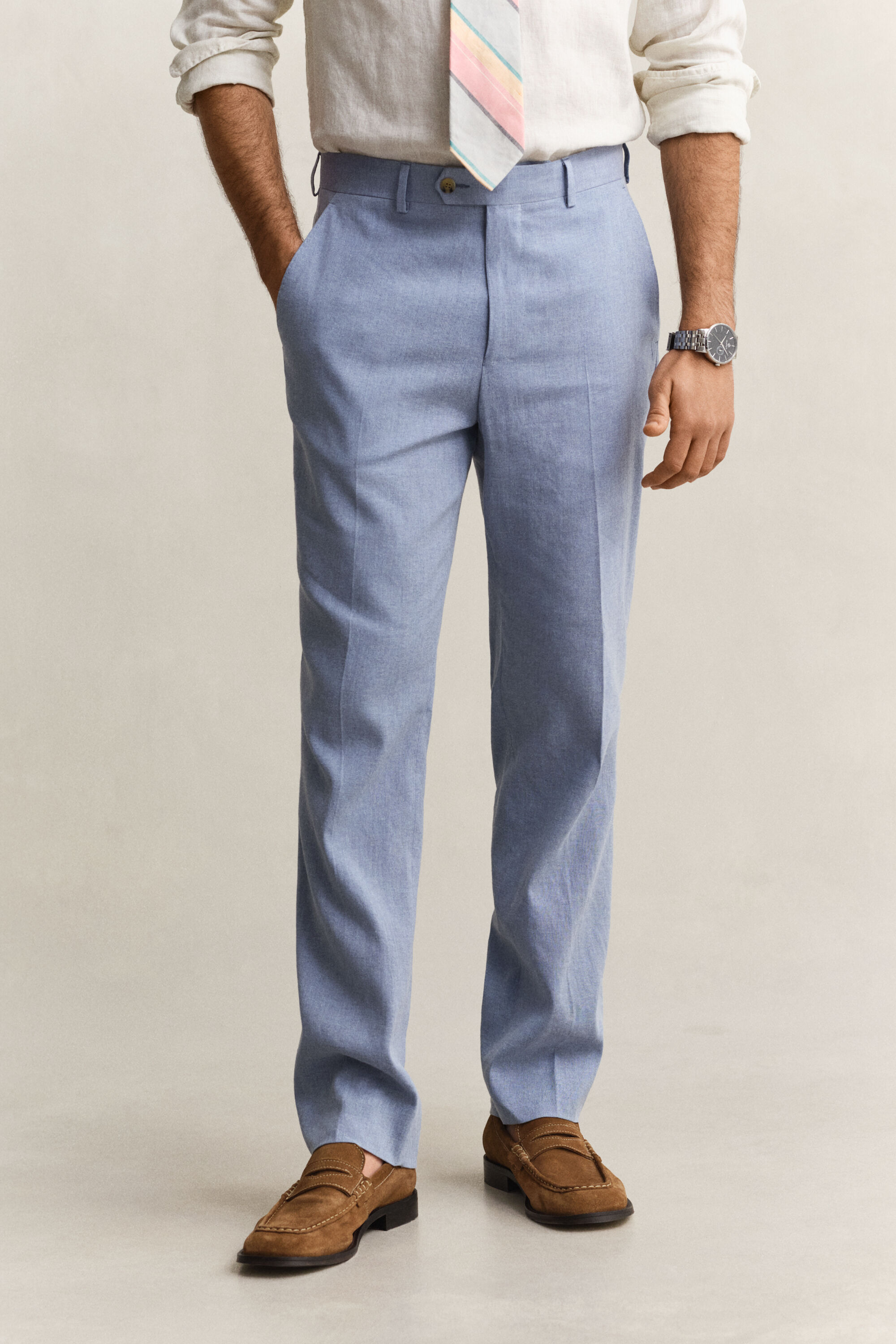 Pantaloni eleganti in misto lino