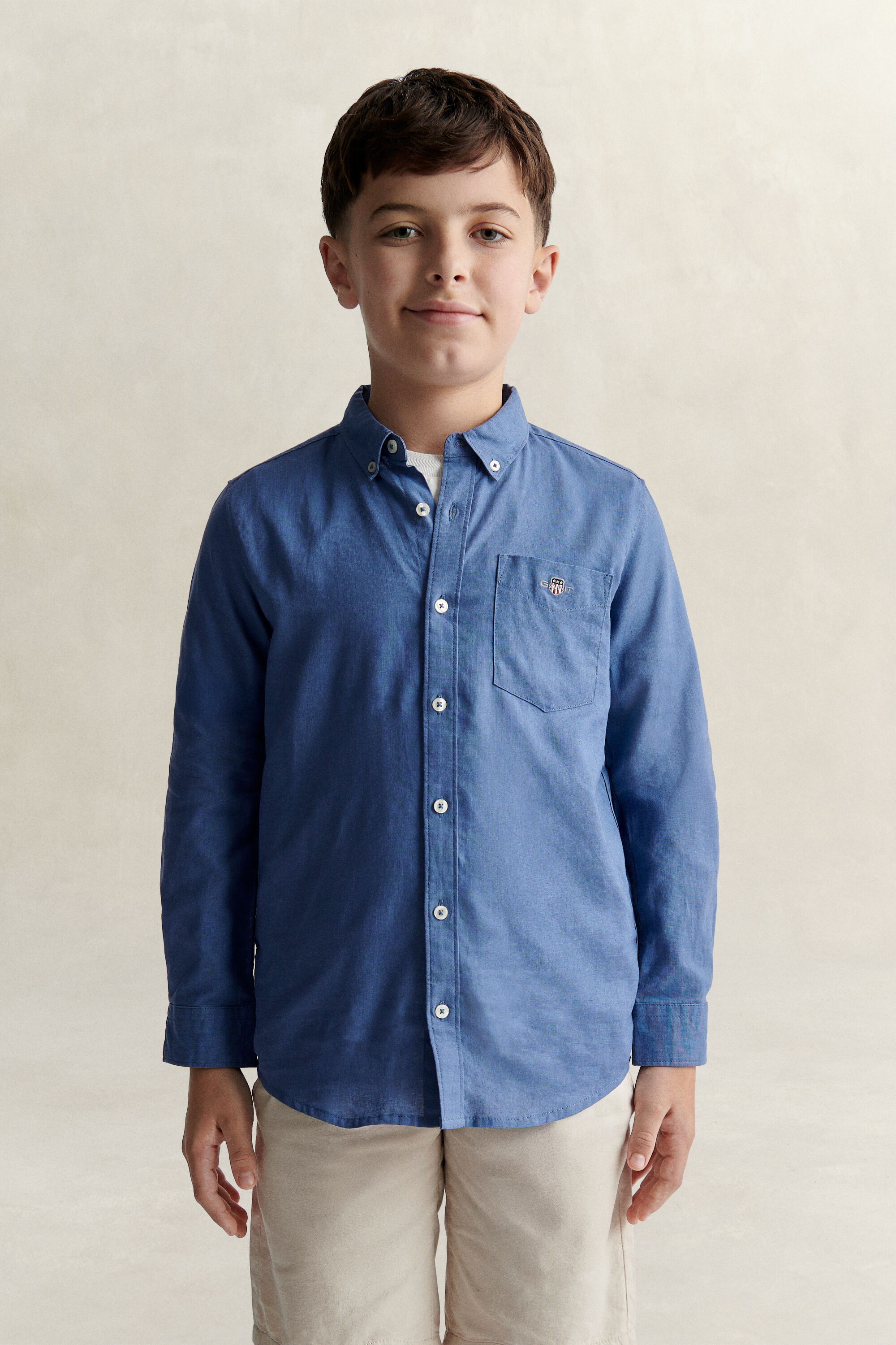 Camicia in misto lino Teen Boys