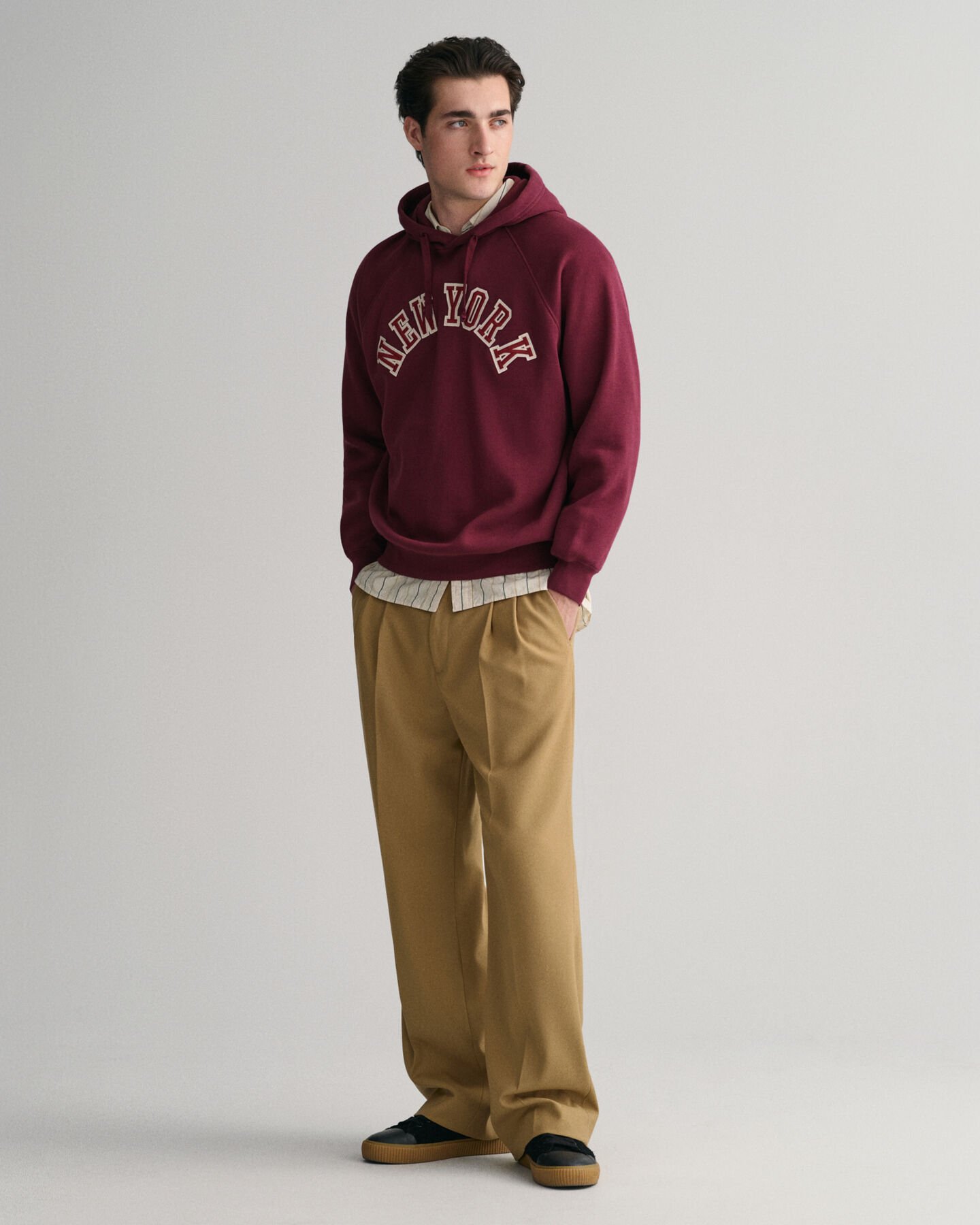 Felpa con cappuccio New York