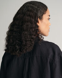 Camicia a maniche corte Popover di lino relaxed fit