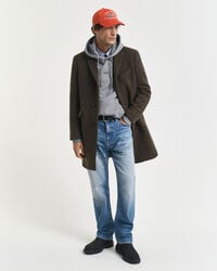 Felpa con cappuccio stampa piccola