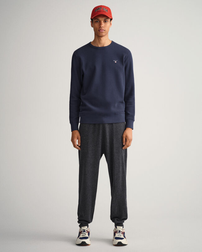 Felpa girocollo Waffle