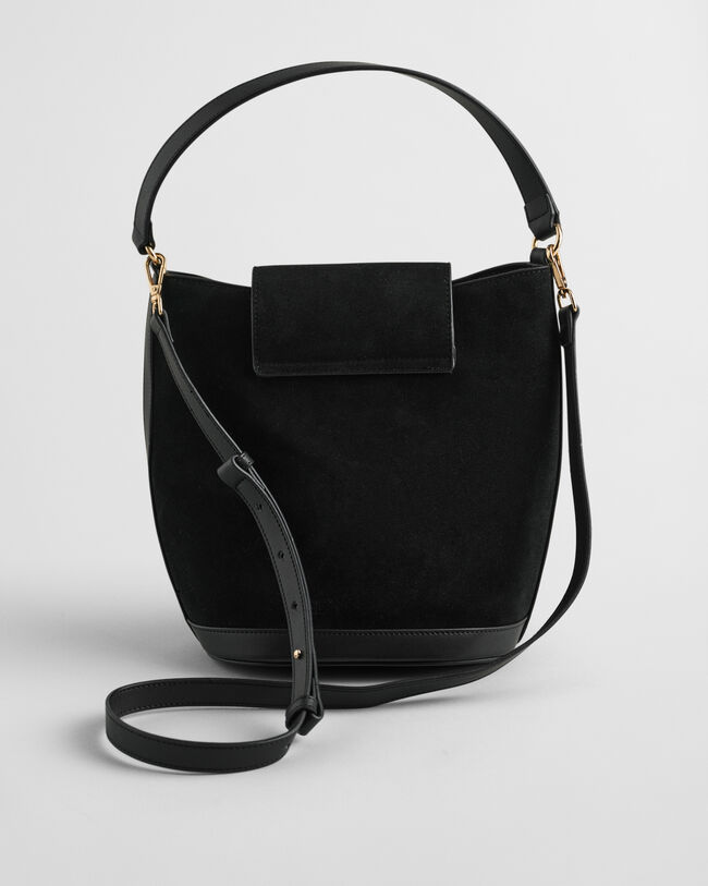 Borsa a secchiello in camoscio