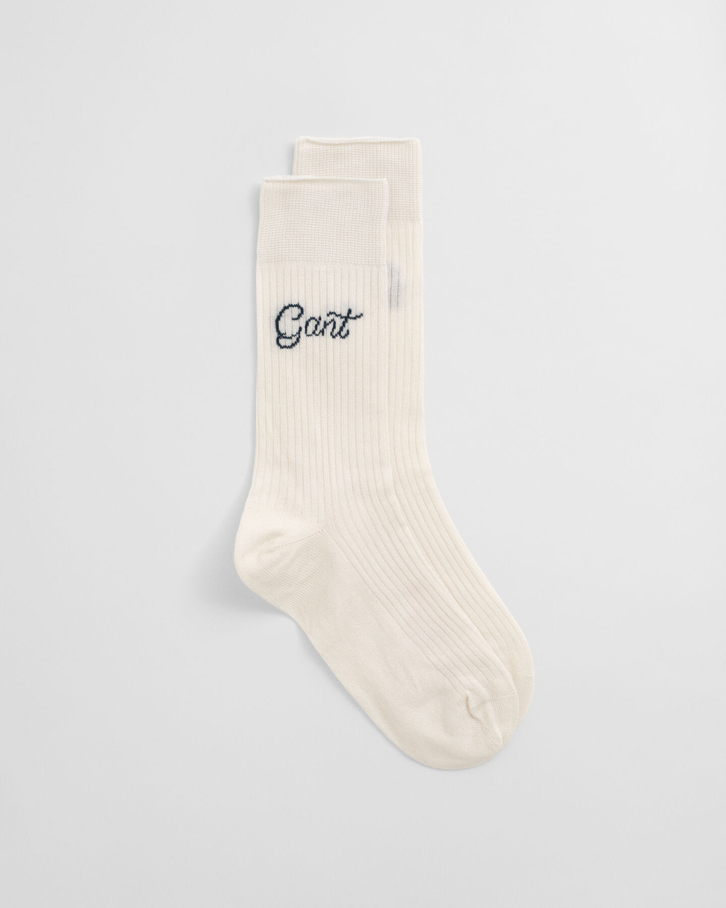 Calzini a coste con scritta GANT