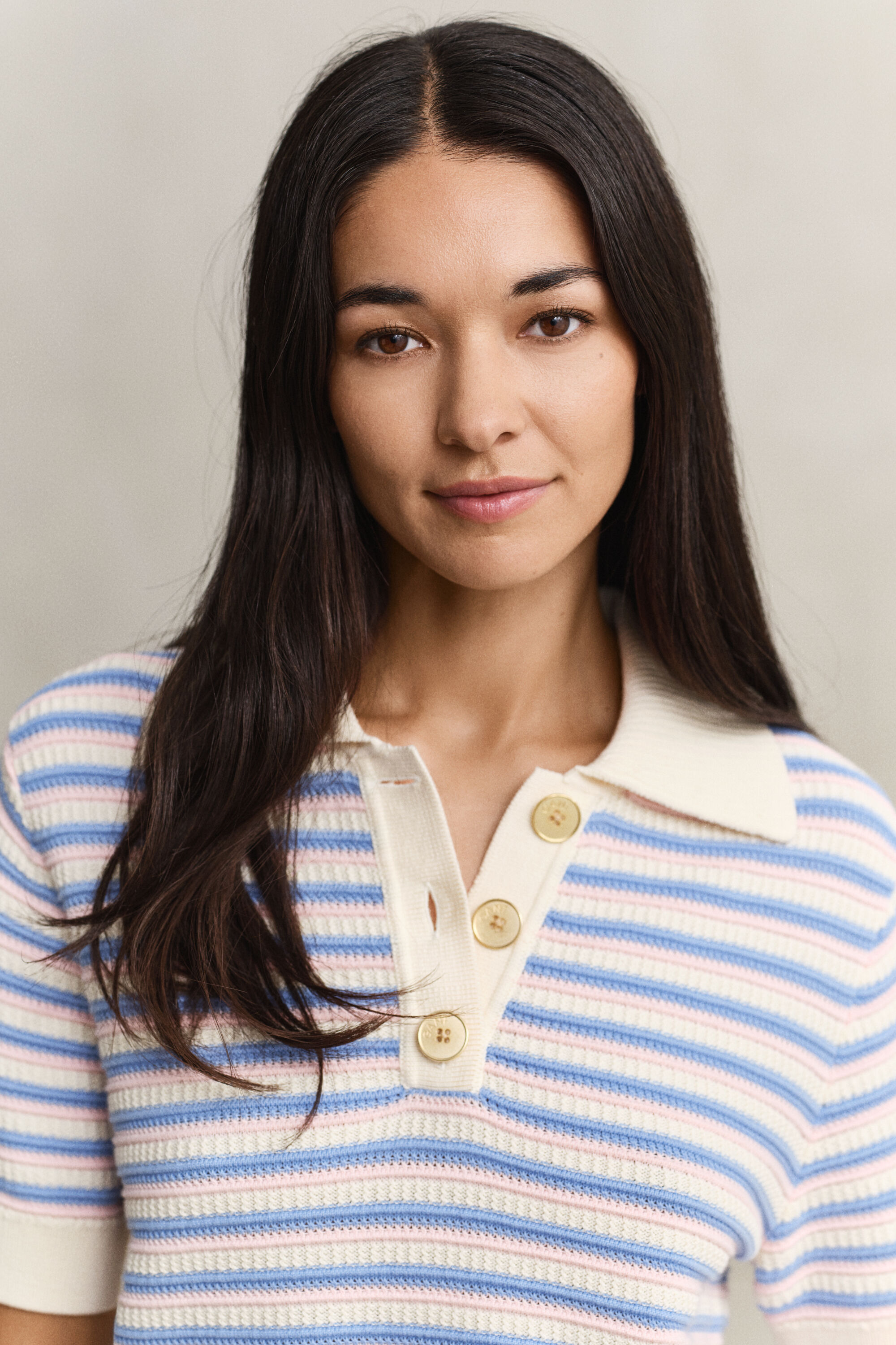 Top multirighe testurizzato