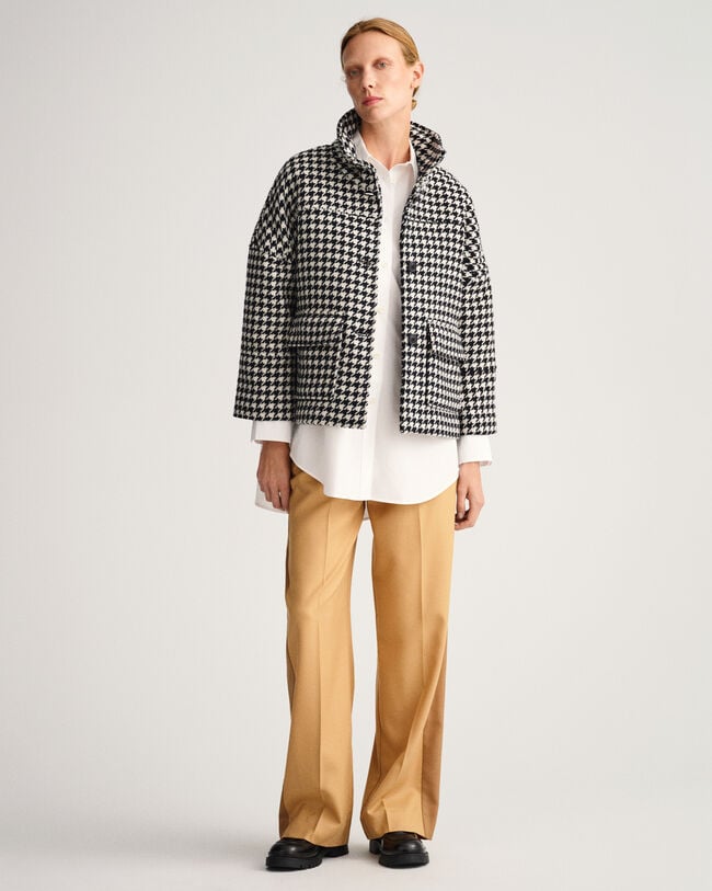 Giacca corta pied-de-poule