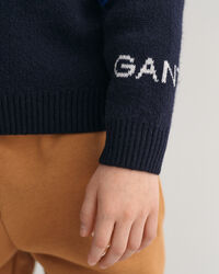 Maglia girocollo in jacquard Alpine Kids