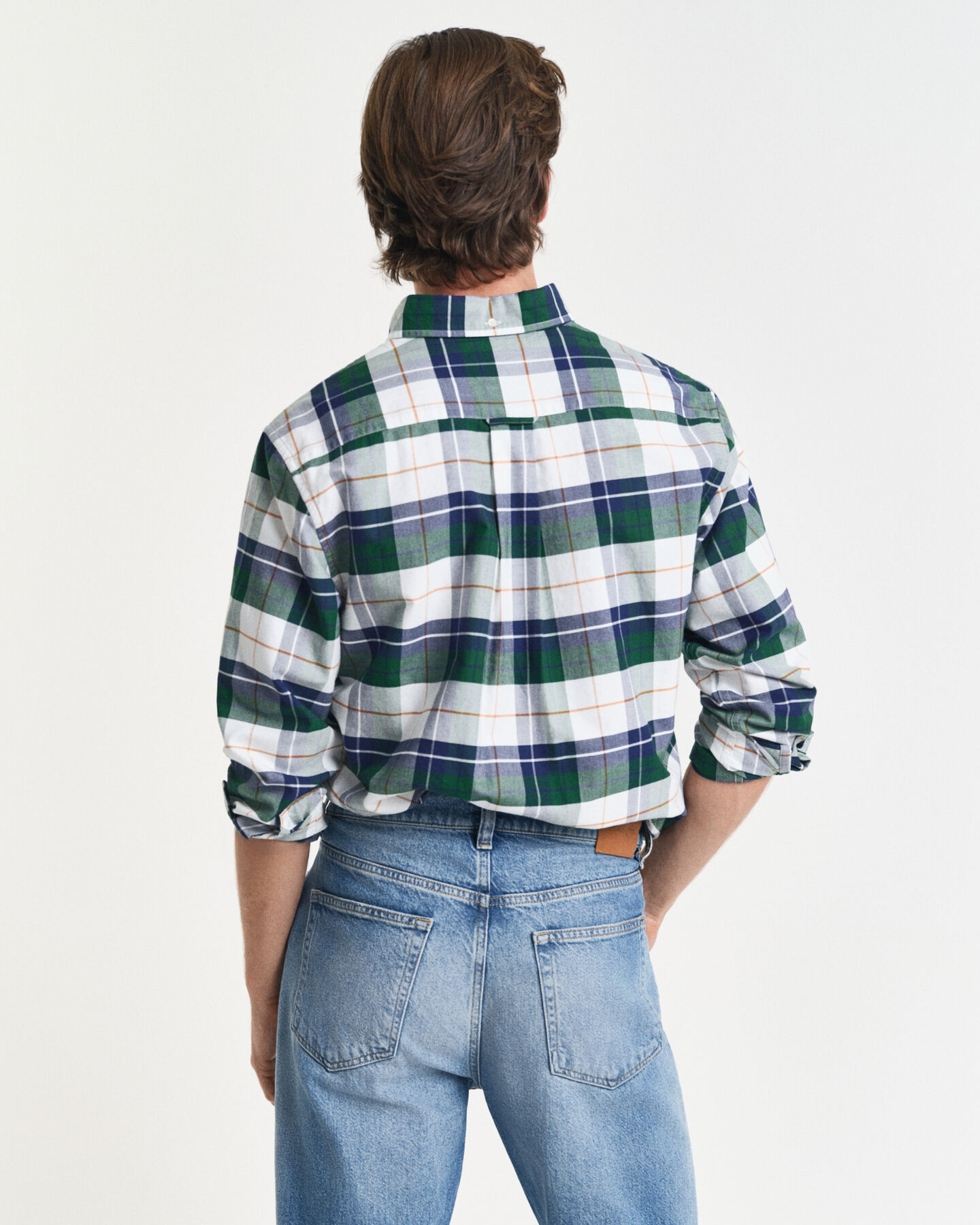 Camicia Oxford classica a quadri regular fit