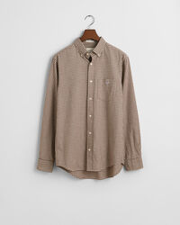 Camicia in flanella a microquadretti regular fit