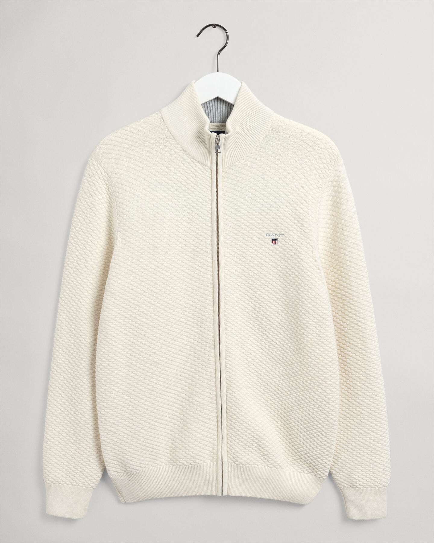 Maglia Triangle Texture con zip lunga