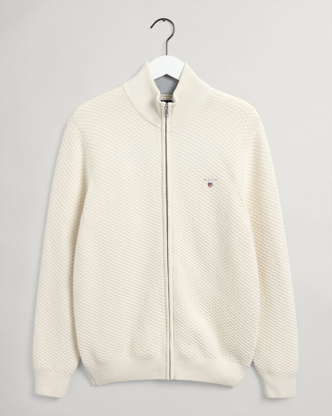 Maglia Triangle Texture con zip lunga