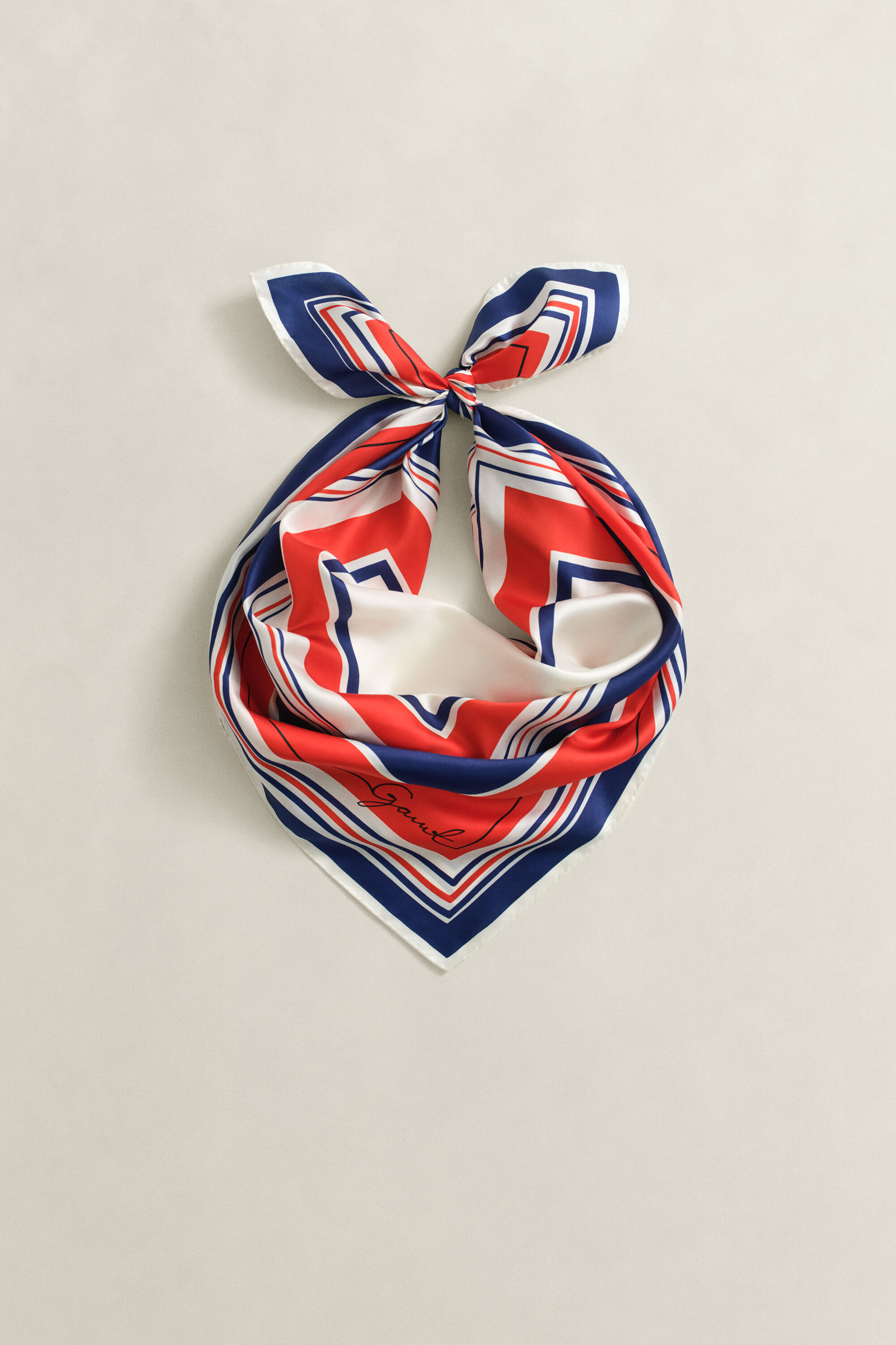 Foulard in seta a righe Nautical
