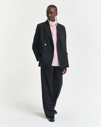 Camicia classica in popeline a righe relaxed fit