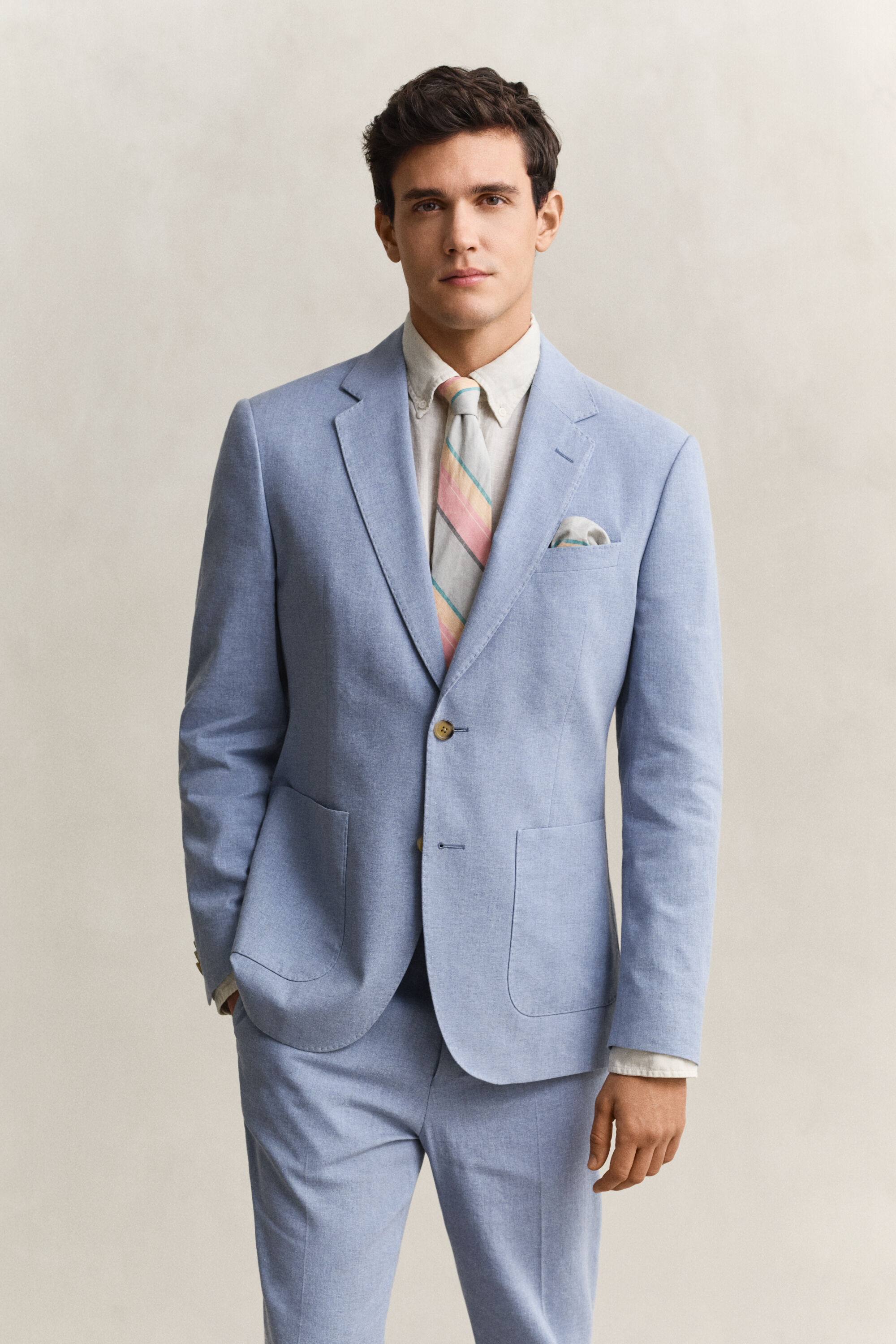 Giacca da abito in misto lino